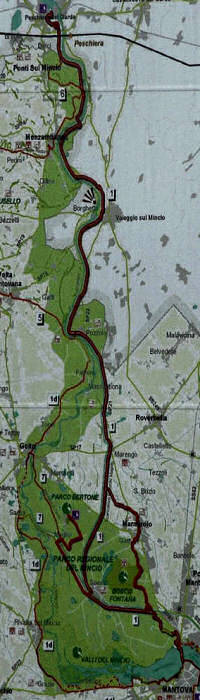 pista ciclabile Mantova Peschiera del Garda