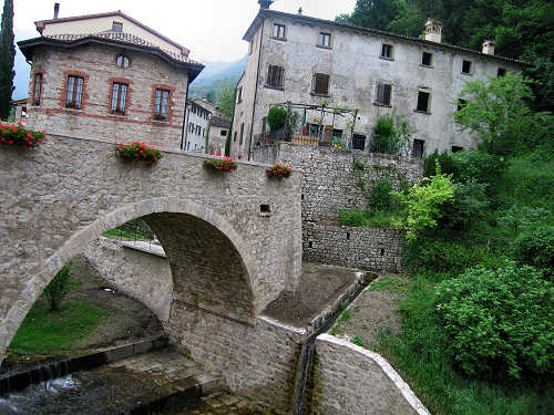 La Via dei Mulini a Cison di Valmarino