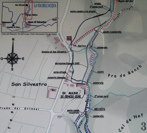 La Via dei Mulini a Cison di Valmarino