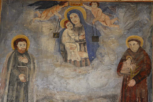 affreschi murali sacri a Canale d'Agordo