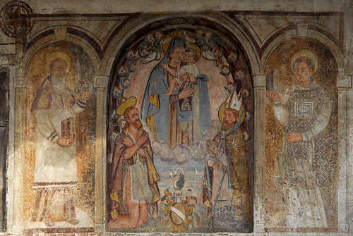 affreschi murali sacri a Canale d'Agordo