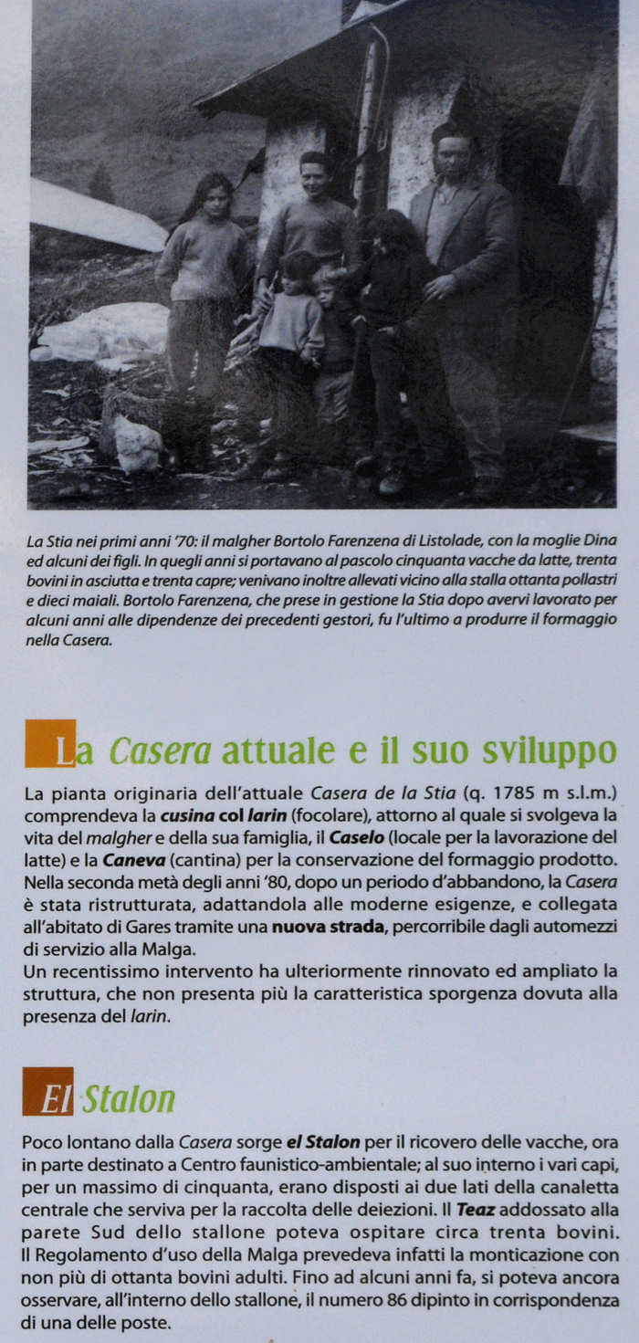 Malga Stia, Gares di Canale d'Agordo - Pale di San Martino Dolomiti Bellunesi