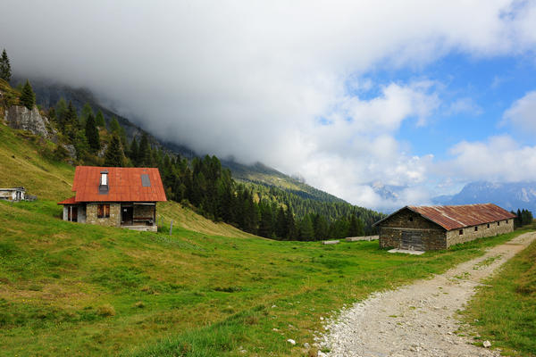 rifugio Scarpa, monte Agner, malga Col di Luna, Frassené Agordino