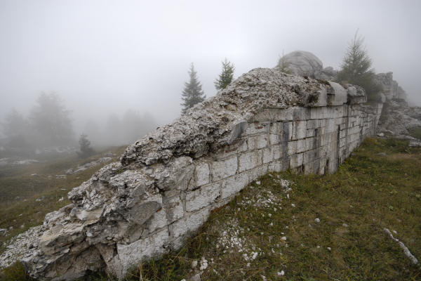 ex forte Dosso delle Somme a Serrada di Folgaria