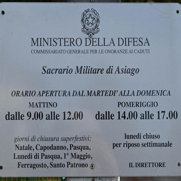 Passeggiata Sentiero Ferragh attorno all'Ossario di Asiago, Leiten Zocchi Pennar Clama