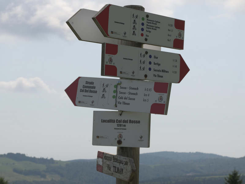 Stoccareddo di Gallio e i Tre Monti, Col del Rosso, Sasso di Asiago