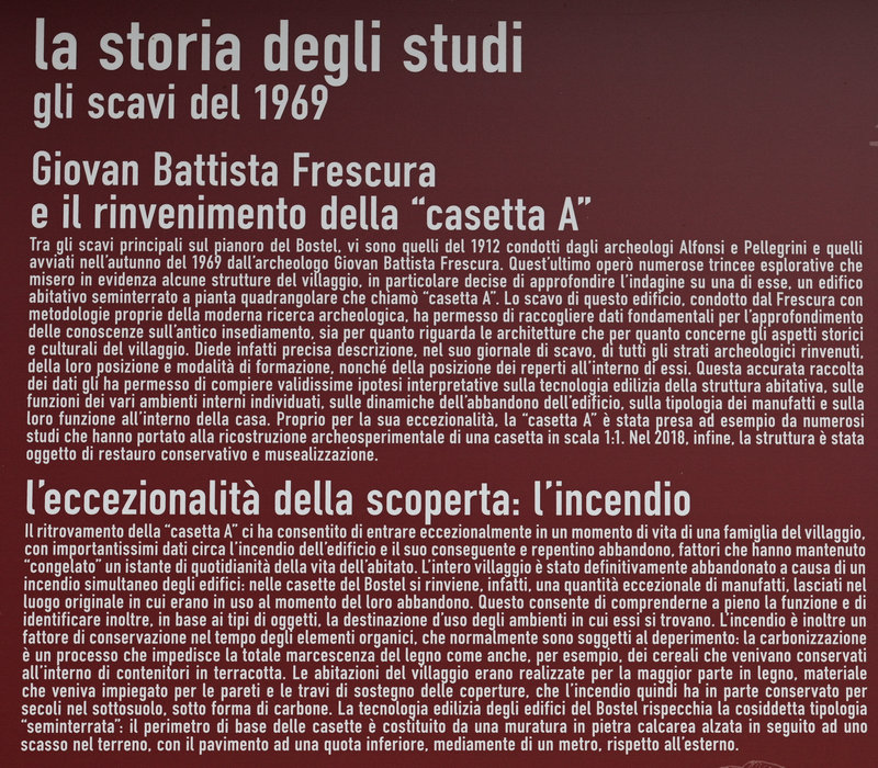 Sito archeologico del Bostel a Castelletto di Rotzo