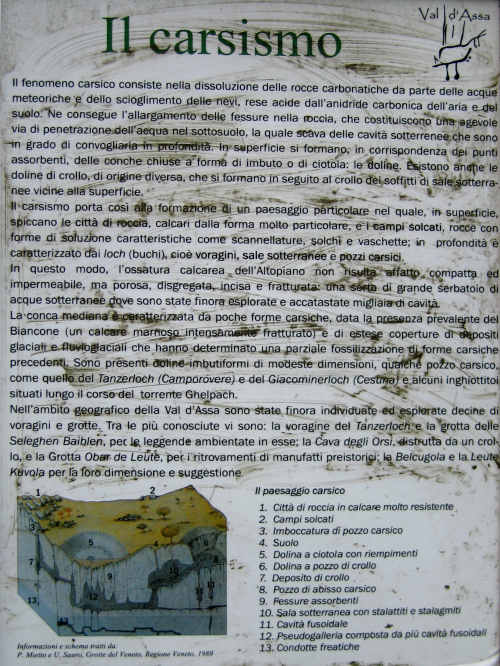 schede didattiche aula didattica graffiti val d'Assa Canove Roana Asiago