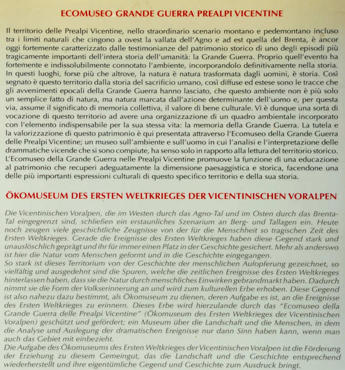 Ecomuseo Grande Guerra Prealpi Vicentine