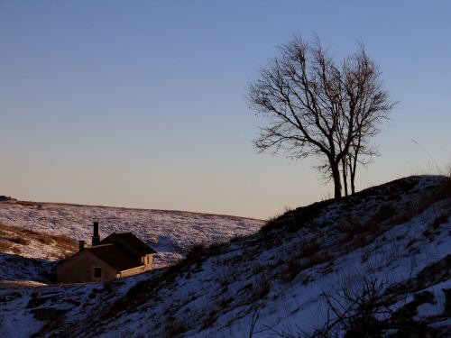 foto tramonto Rubbio