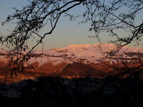 foto tramonto Rubbio