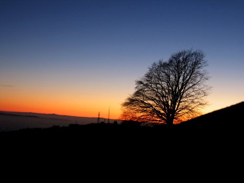 foto tramonto Rubbio