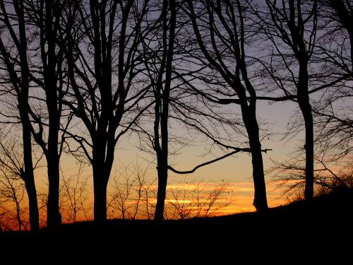 foto tramonto Rubbio