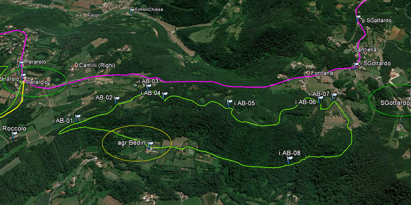 passeggiata agriturismo Da Bedin a Brendola