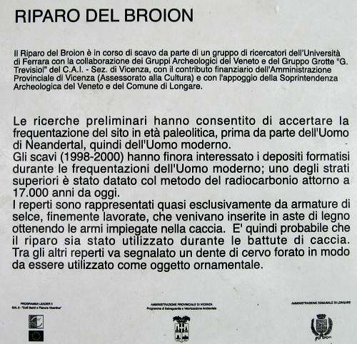 Area archeologica del Broion, Lumignano di Longare