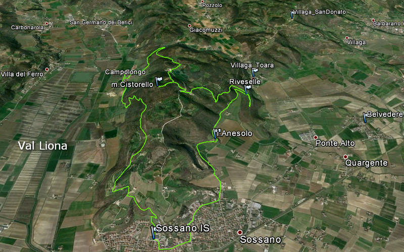 escursione Sossano, Campolongo, monte Cistorello