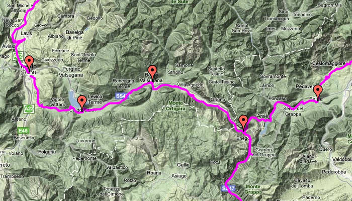 giro cicloturistico Dolomiti