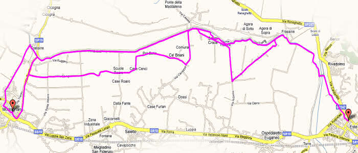 Este-Montagnana in mountain bike lungo il fiume Frassine