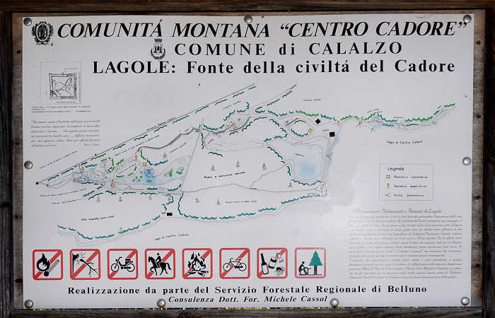 area archeologica nauturalistica termale di Lagole a Calalzo di Cadore, Belluno Dolomiti