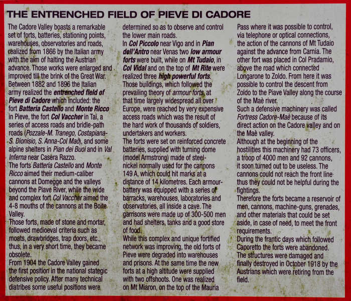 fortezza Cadore-Maè, Belluno Dolomiti