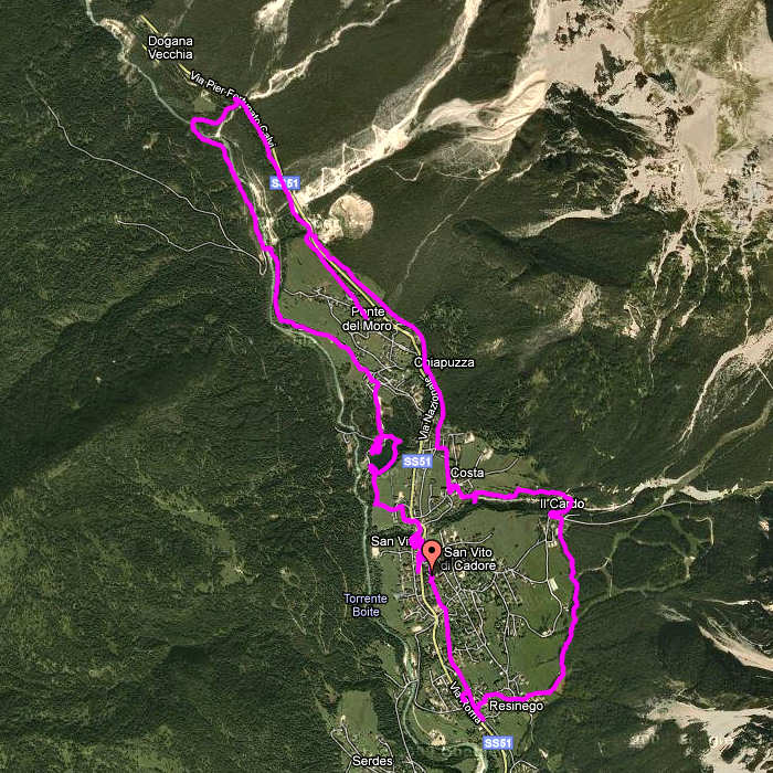 Nordic Walking San Vito di Cadore Val Boite Cadore Dolomiti Belluno