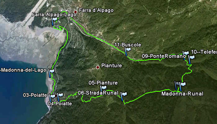 Lago Santa Croce, Farra d'Alpago, Santuario Madonna del Runal