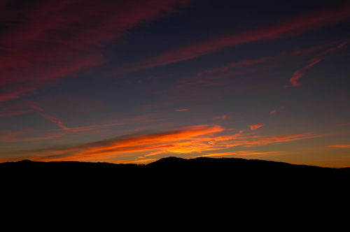 tramonto al Col Indes di Tambre d'Alpago