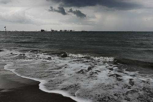 Chioggia Sottomarina - diga foranea sulla Bocca di Porto
