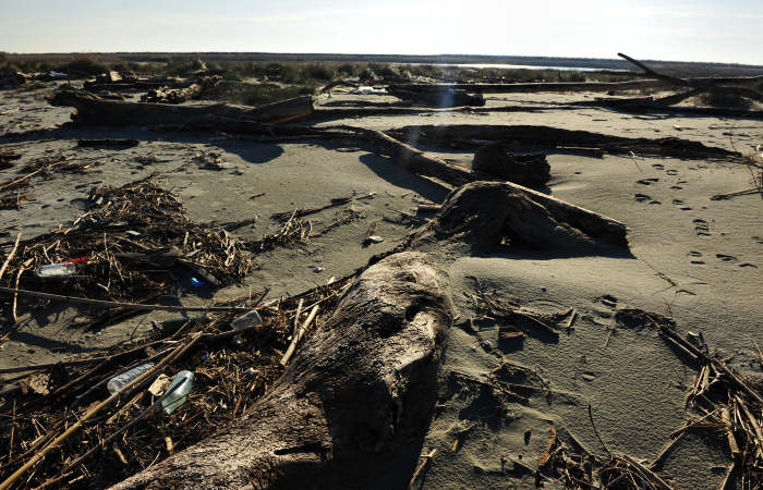spiaggia di Boccasette alla foce del Po di Maistra, Porto Tolle