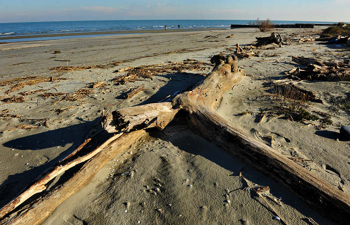 spiaggia di Boccasette alla foce del Po di Maistra, Porto Tolle