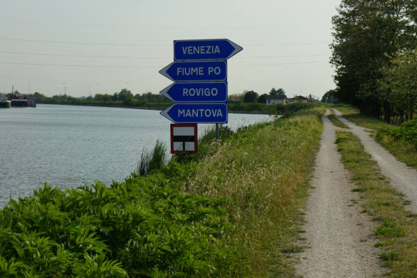 strada delle valli di Rosolina laguna di Caleri