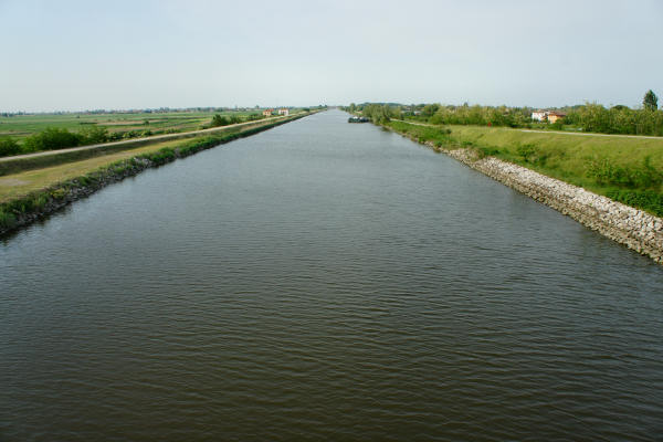 strada delle valli di Rosolina laguna di Caleri