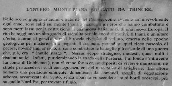 Monte Piana museo all'aperto della grande guerra, Lavaredo Misurina Auronzo Cadore