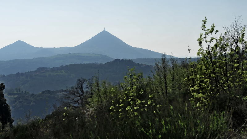 il monte Cero dal monte Calbarina ad Arquà Petrarca