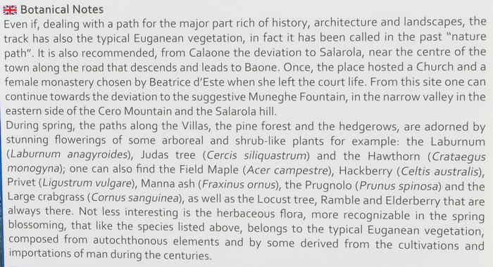Sentiero del Principe da Este a Calaone di Baone