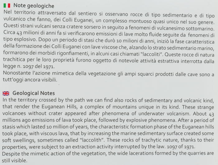 Sentiero del Principe da Este a Calaone di Baone
