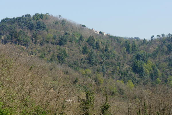 l'Eremo di monte Rua dal passo Roverello