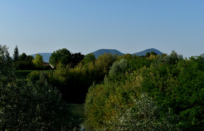 Colli Euganei campagna euganea fiume Bacchiglione, giro cicloturistico Monteortone Monterosso Castello San Martino dela Vaneza Cervarese Santa Croce Praglia