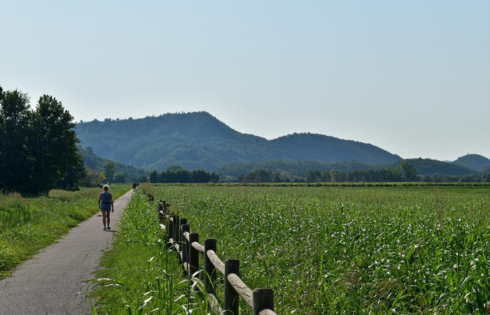 Colli Euganei campagna euganea fiume Bacchiglione, giro cicloturistico Monteortone Monterosso Castello San Martino dela Vaneza Cervarese Santa Croce Praglia