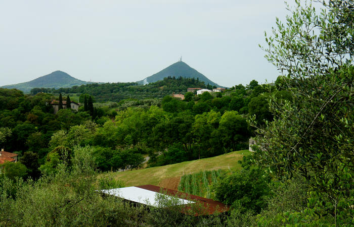 Colli Euganei, giro cicloturistico settore sud-est, Battaglia Terme, Arquà Petrarca, Monselice, Castello del Catajo