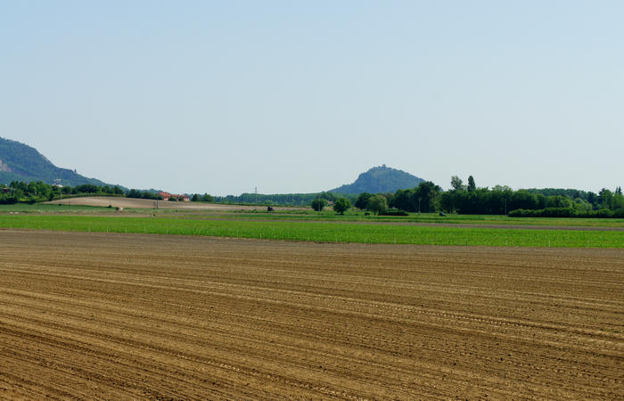 Colli Euganei, giro cicloturistico settore sud, Baone Este Calaone monte Cecilia Ca'Barbaro
