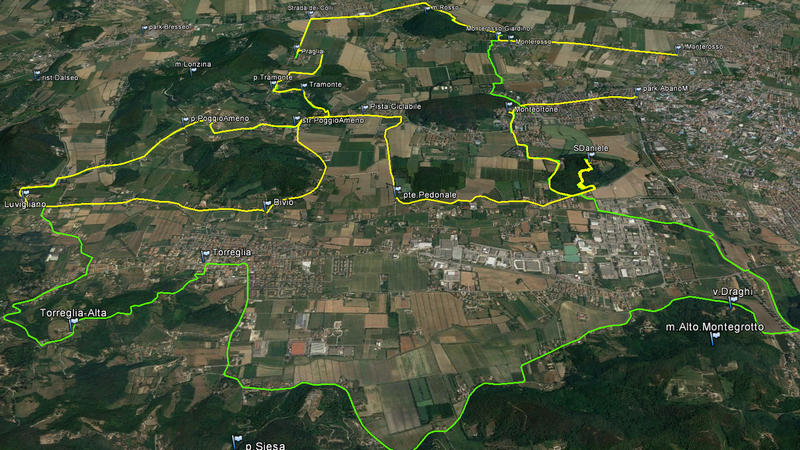 Abano Terme, giro cicloturistico dei Santuari, Colli Euganei