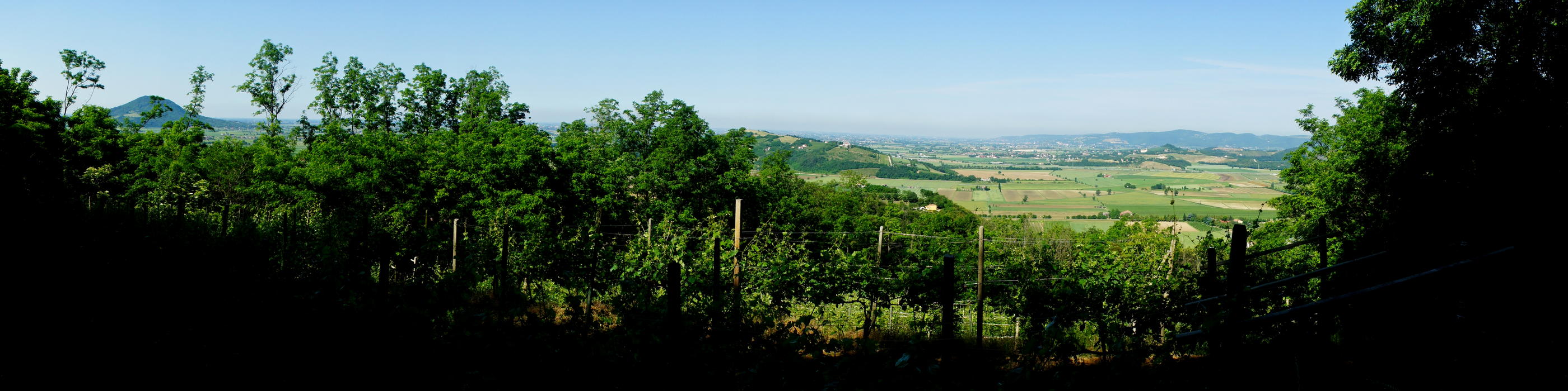 panoramica da Bagnara Alta, nei Colli Euganei