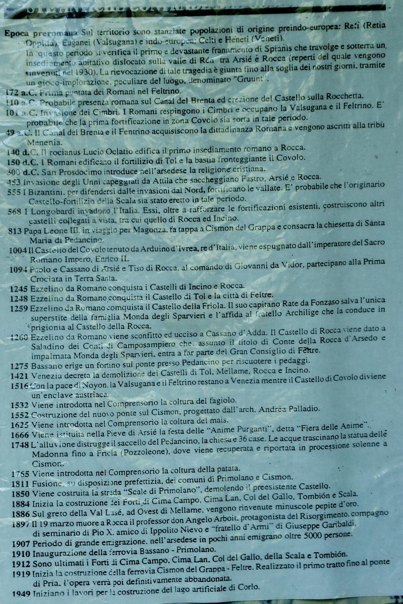 storia del territorio Arsedese