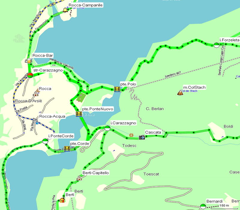 Giro del lago di Corlo a Rocca di Arsié