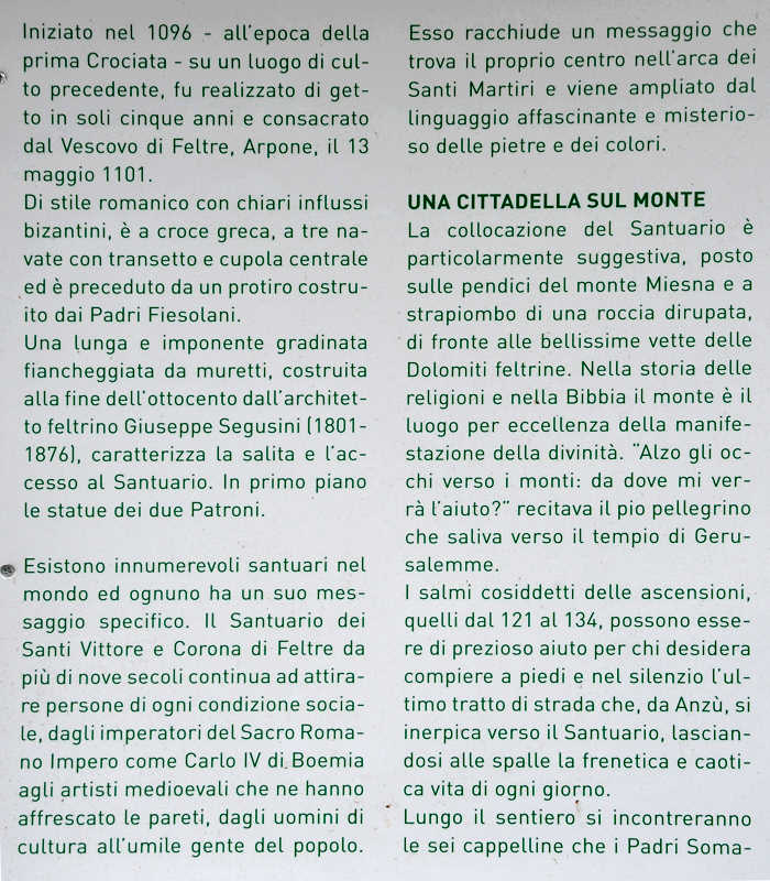 Santuario Santi Vittore e Corona - Feltre