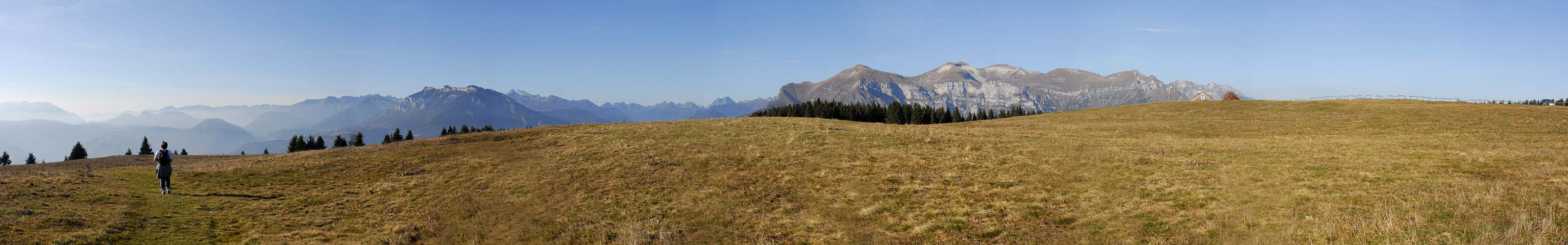 Monte Avena panoramica verso Coppolo e Vette Feltrine