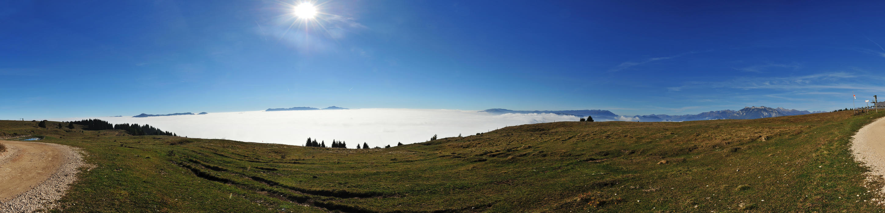Conca di Feltre da malga Campon al monte Avena