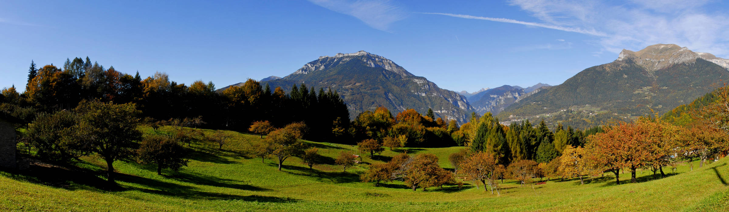 Sovramonte, da Faller panoramica verso Coppolo e Vette Feltrine