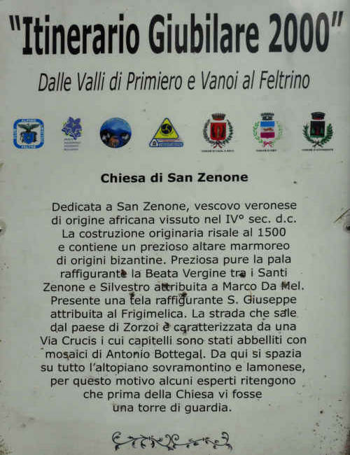 Chiesa di San Zenone a Zorzoi di Sovramonte